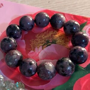 Natural Purple Charoite Gemstone Round Beads Bracelet AAAA